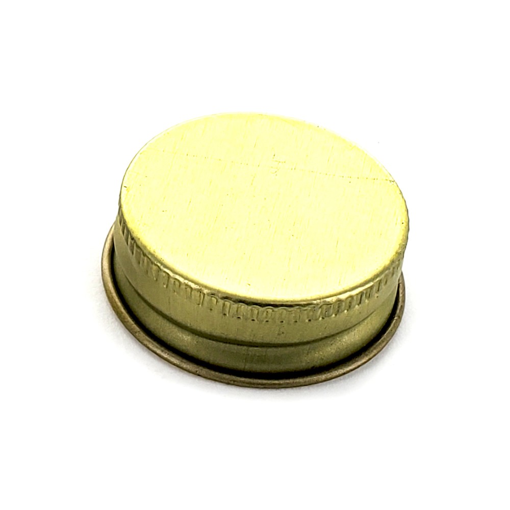 Gold 28mm Metal Screw Caps, 50ct