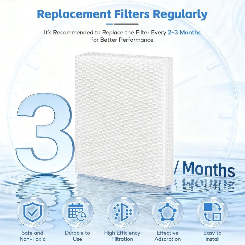 For Vornado Humidifier Wick Pad Replacement Filter 2 Pack for Model EV100 EV200