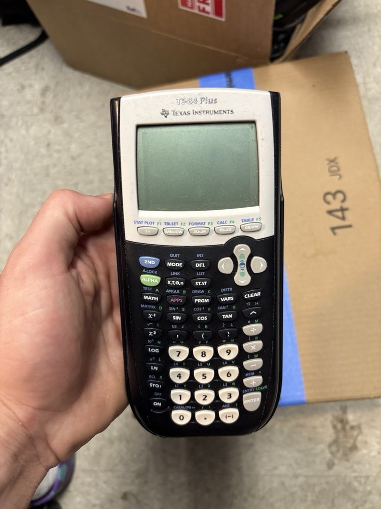 Texas Instruments TI-84 Plus Graphing Calculator Programmable LCD Display
