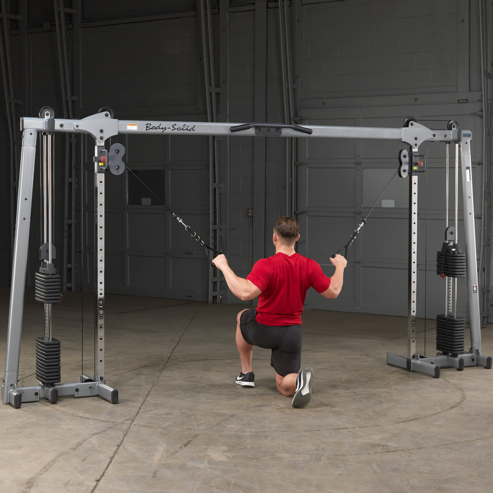 Body Solid Deluxe Cable Crossover GDCC250 Selectorized Home Gym Exercise Station