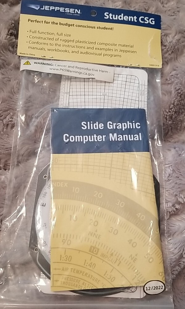 JEPPESEN CSG STUDENT FLIGHT COMPUTER