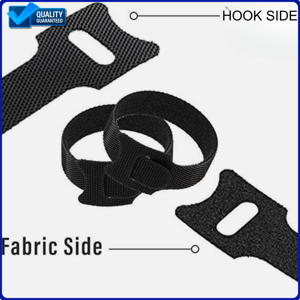 Hook and Loop Cable Ties Magic Cords Organiser Reusable Strap Tidy Grip