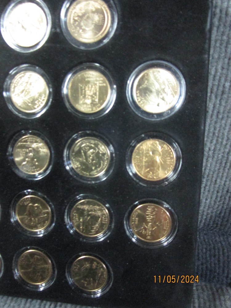 111 Uncirculated Gold State Quarters