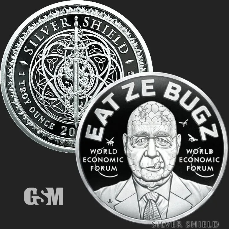 2023 SILVER SHIELD WORLD DEMONIC FORUM 1 OZ SIVER PROOF