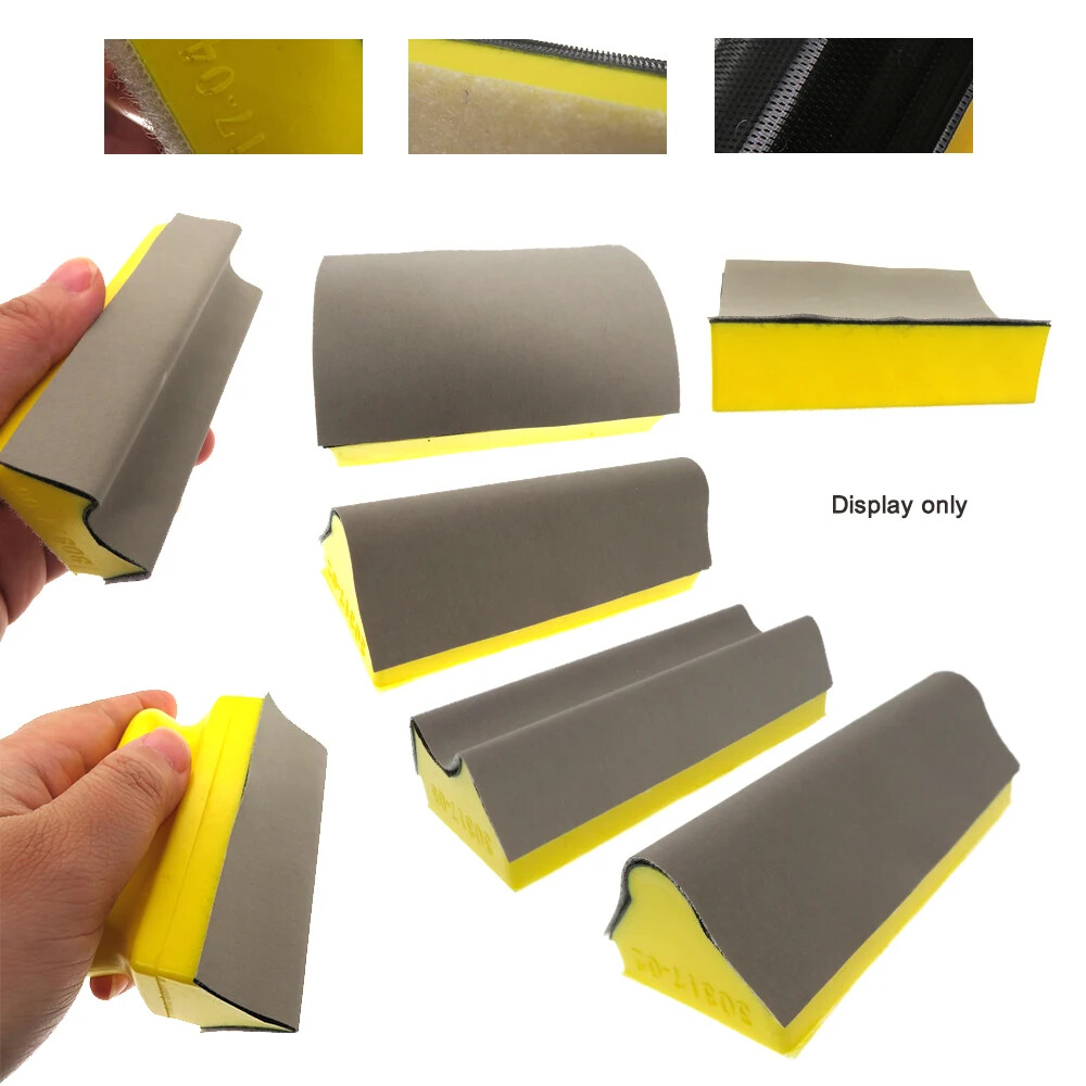 9 Pcs Hand Sanding Block Set Sanding Disc Holder Grinding Sponge Abrasive Tool