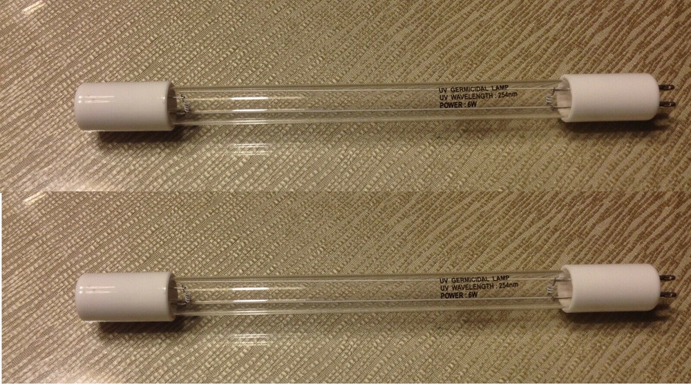 Two Ultraviolet UV Germicidal Lamps (6w) for Water Filter Systems