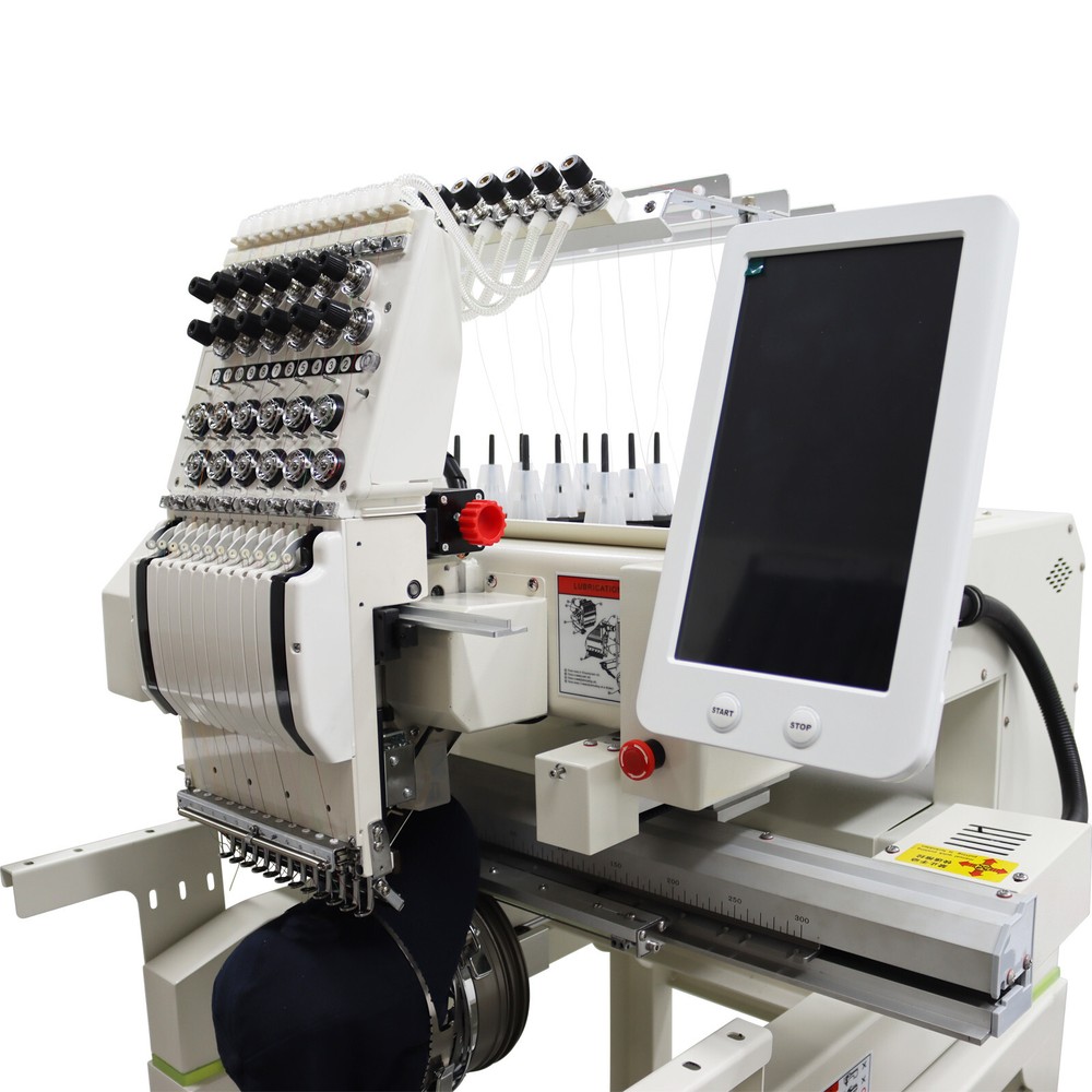 Single-head 12 Neddles Clothes Hat Embroidery Machine Computerized Embroidery