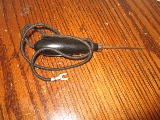 GE Volt Checker Type DX-1 RARE Voltmeter Dk Red Bakelite