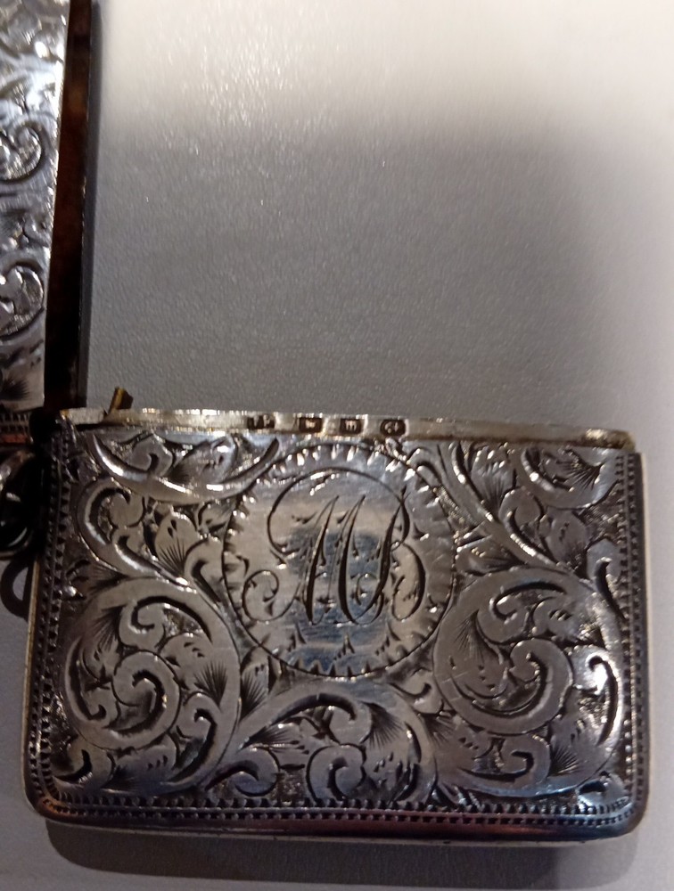 Solid Silver Victorian Vesta Case 1909.