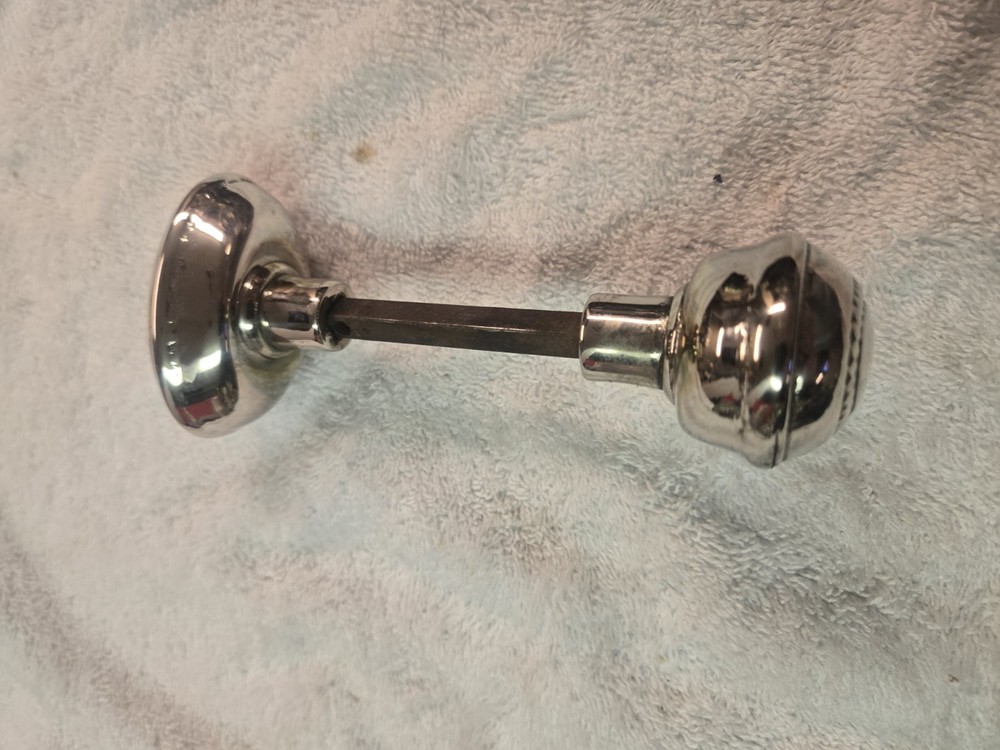 Vintage Chrome Oval Door Knob