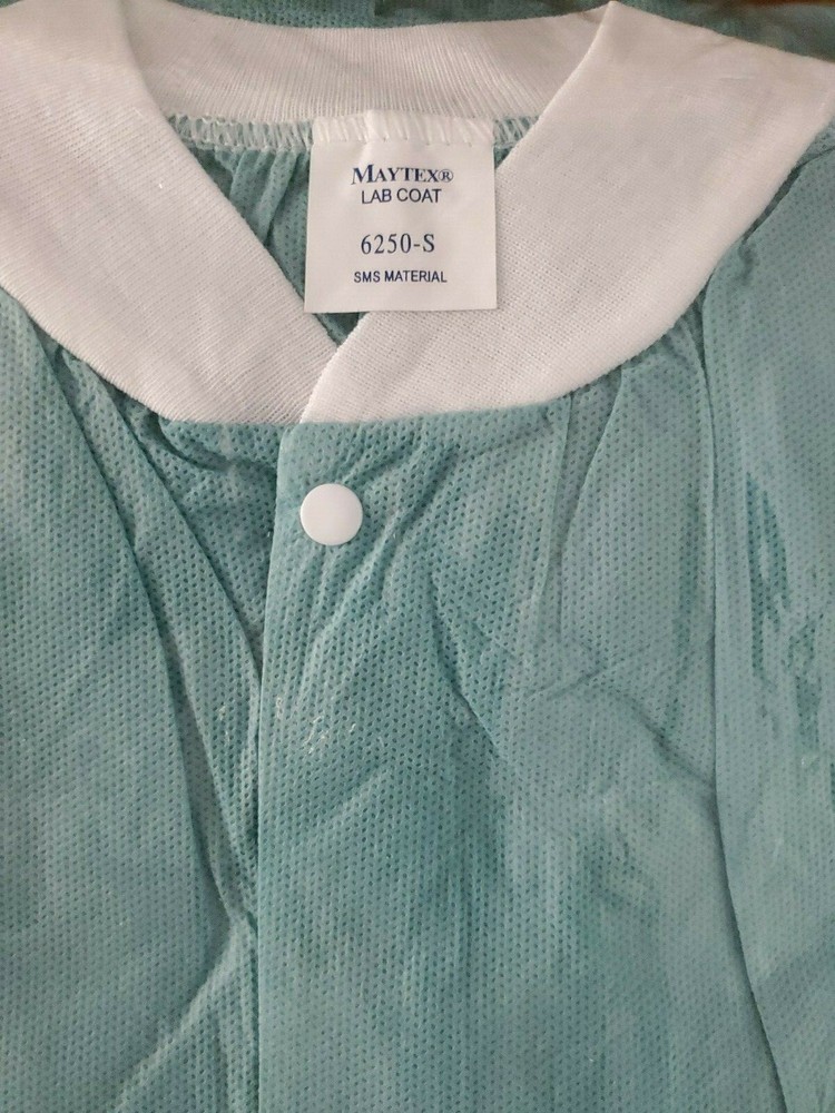 30 Maytex none-woven cloth sms laboratory isolation coats (small)