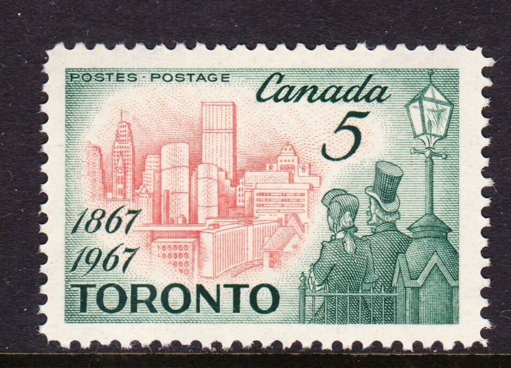 CANADA NO 475, TORONTO CENTENARY,  MINT NH