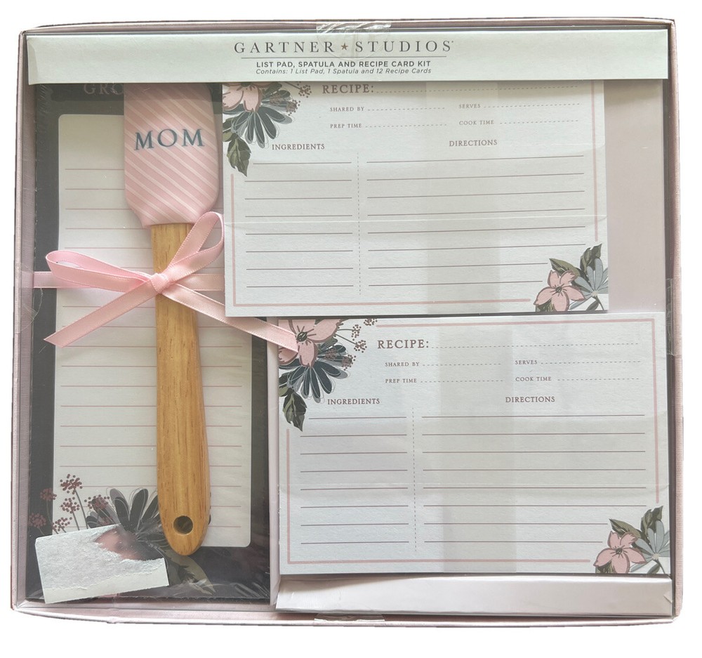 Gartner Studios List Pad, Spatula And Recipe Card Kit