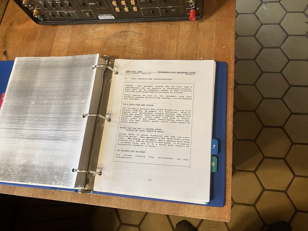 Amber Electro 5500 Audio Programmable Distortion & Noise THD Measurement System