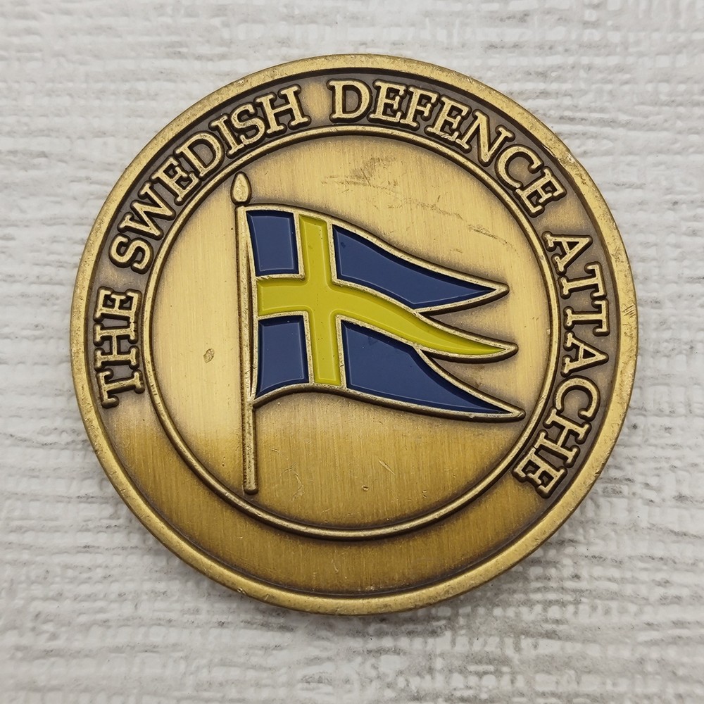 Swedish Armed Forces Defence Attache Challenge Coin