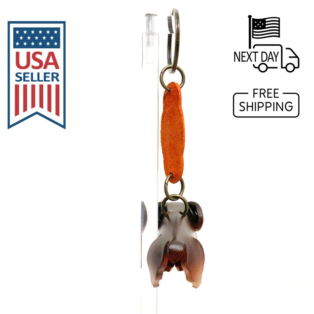 Rambouillet Sheep Handmade Leather Keyring