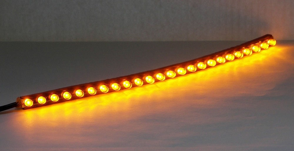 Motorcycle LED Daytime Running Light Kit - Amber