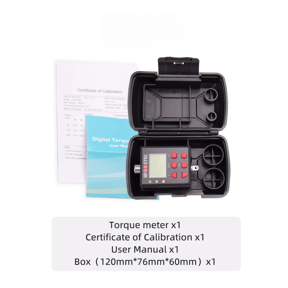Digital Torque Meter Digital Backlight Display Wrench Torque Tester Two Working