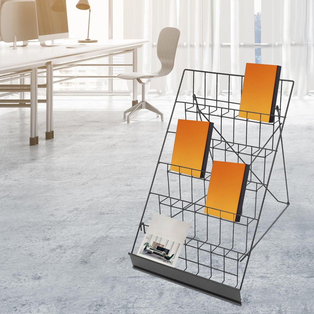 6-Tier Wire Countertop Rack Iron Book Display Rack Comic Book Display Rack