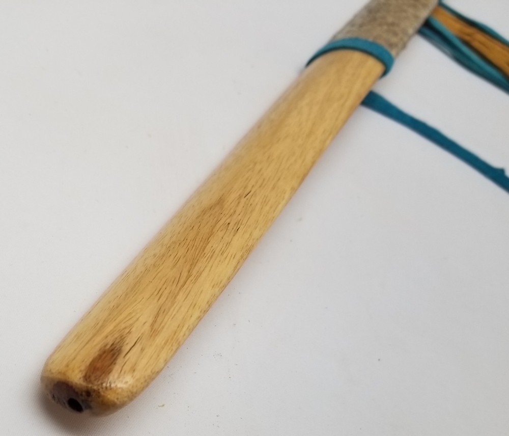 18" Marbled Soapstone Peace Pipe, Apache Bear Spirit Peacepipe