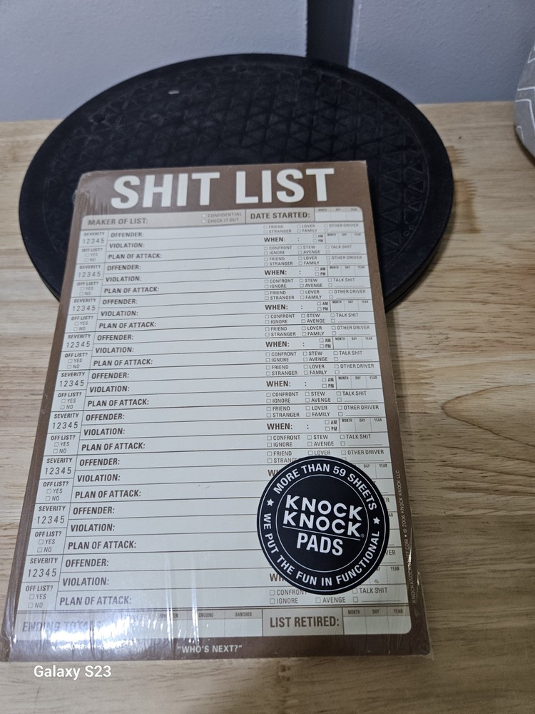 NEW KNOCK KNOCK CLASSIC PAD - SH** LIST