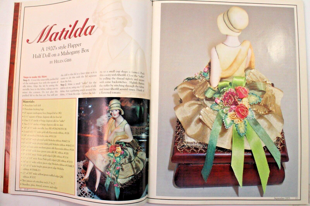 Doll Costuming with Patterns September 2003