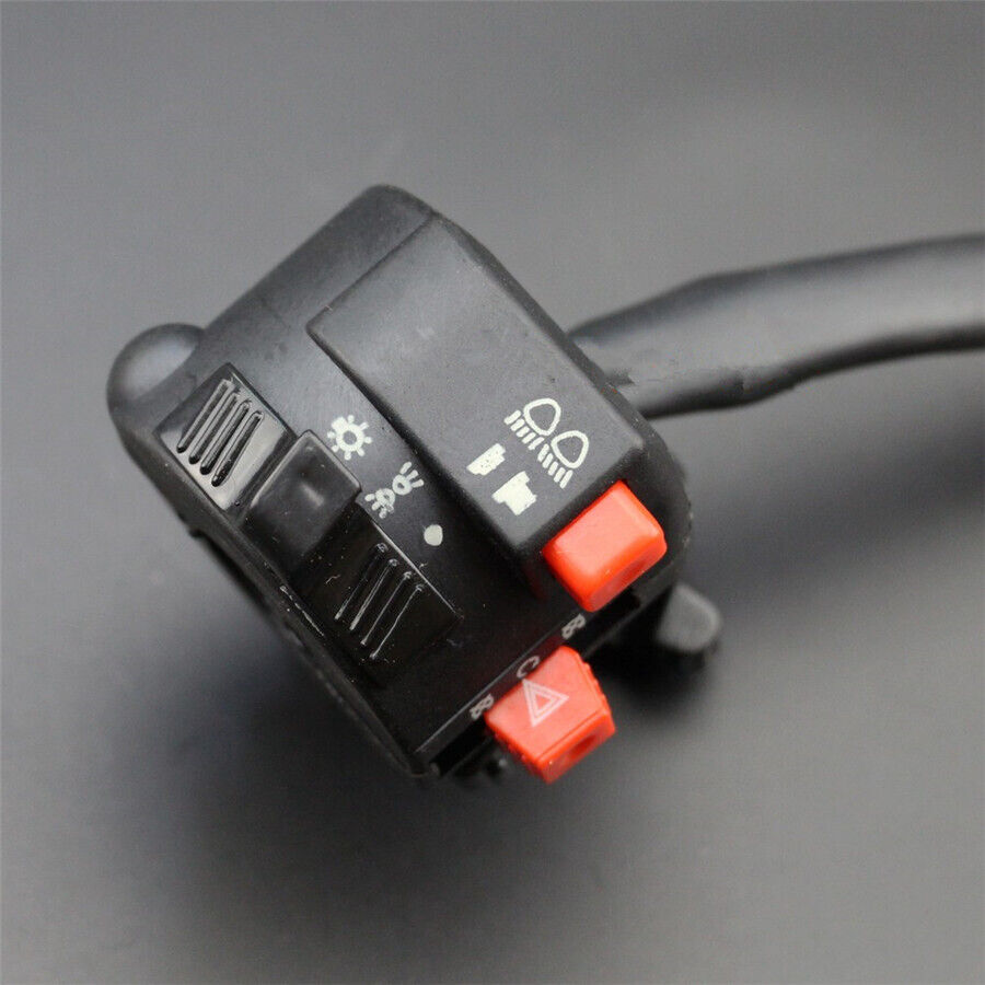 22mm 7/8"Motorcycle Handlebar Start Stop Headlight Hi/Low Throttle ON-Off Switch