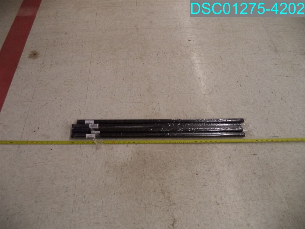 QTY=4: P34B 34? Black Epoxy Mobile Shelving Post 707022123051
