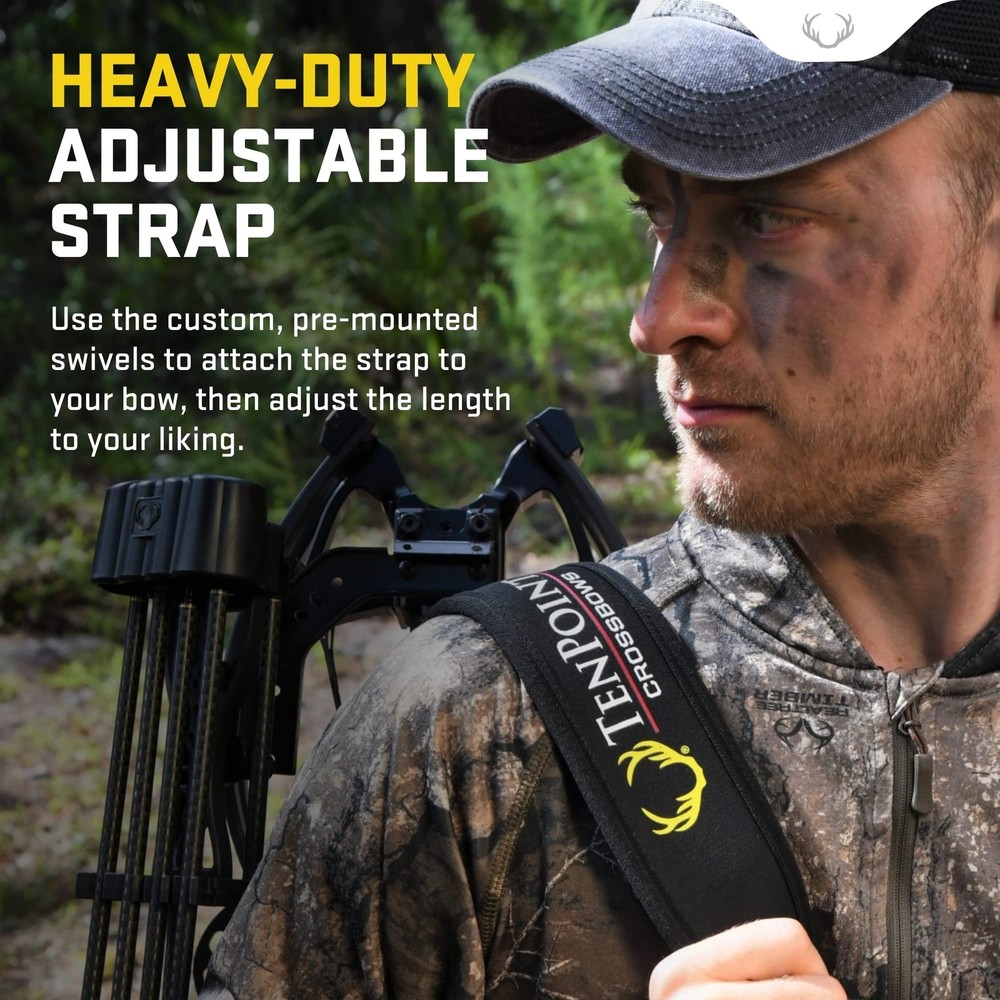 TenPoint Neoprene Sling - Adjustable 1.25” Shoulder Strap with Thumb Loop - C...