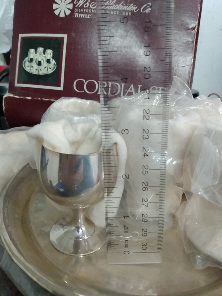 Cordial Cup Set Silver plated Silversmiths