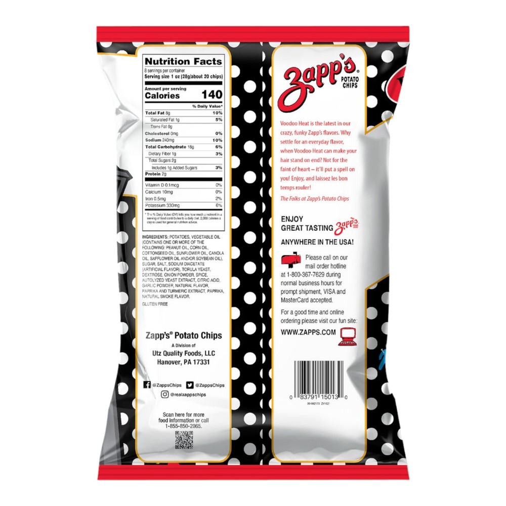 8oz. Zapp's Voodoo Heat