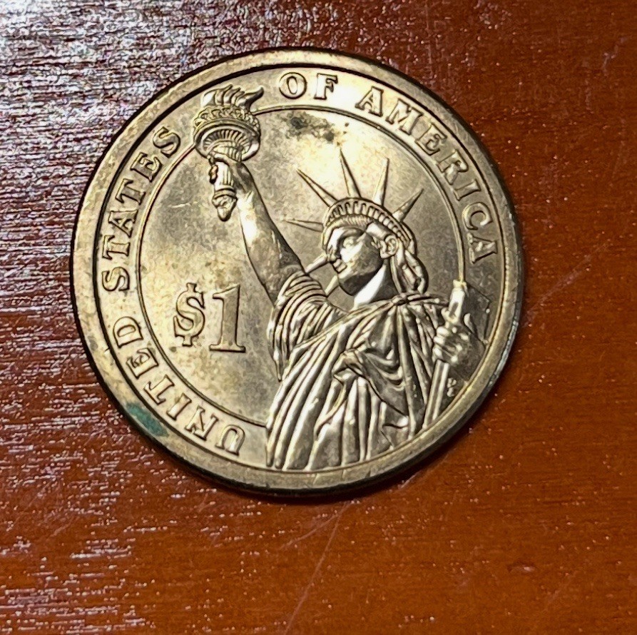 2007 P John Adam’s $1 Coin error coin