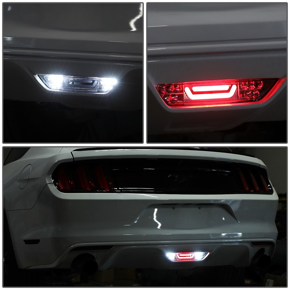 For 2015-2018 Ford Mustang LED Bar Lower 3rd Tail Brake Light Reverse Lamp Clear