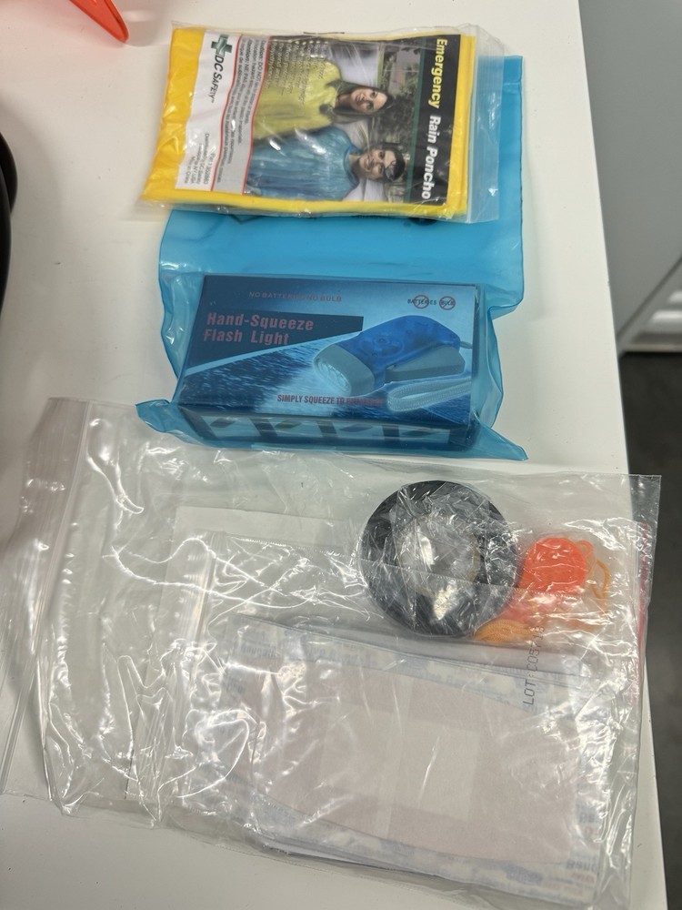 Emergency Roadside Assistance Kit - Jumper Cables, Safety Tools, First Aid