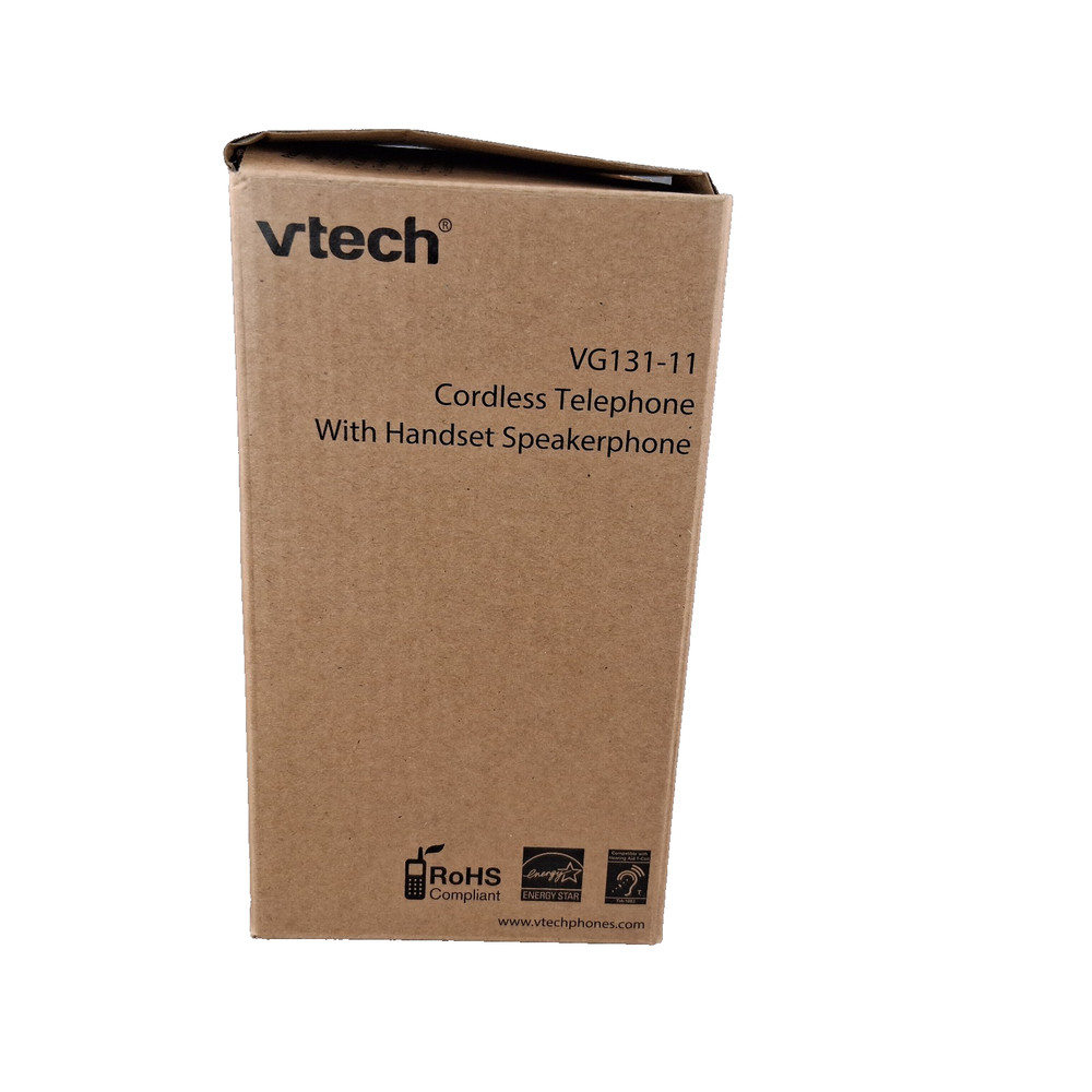 VTech Cordless Phone with DECT 6.0 Full-Duplex Speakerphone Lighted Display Blac