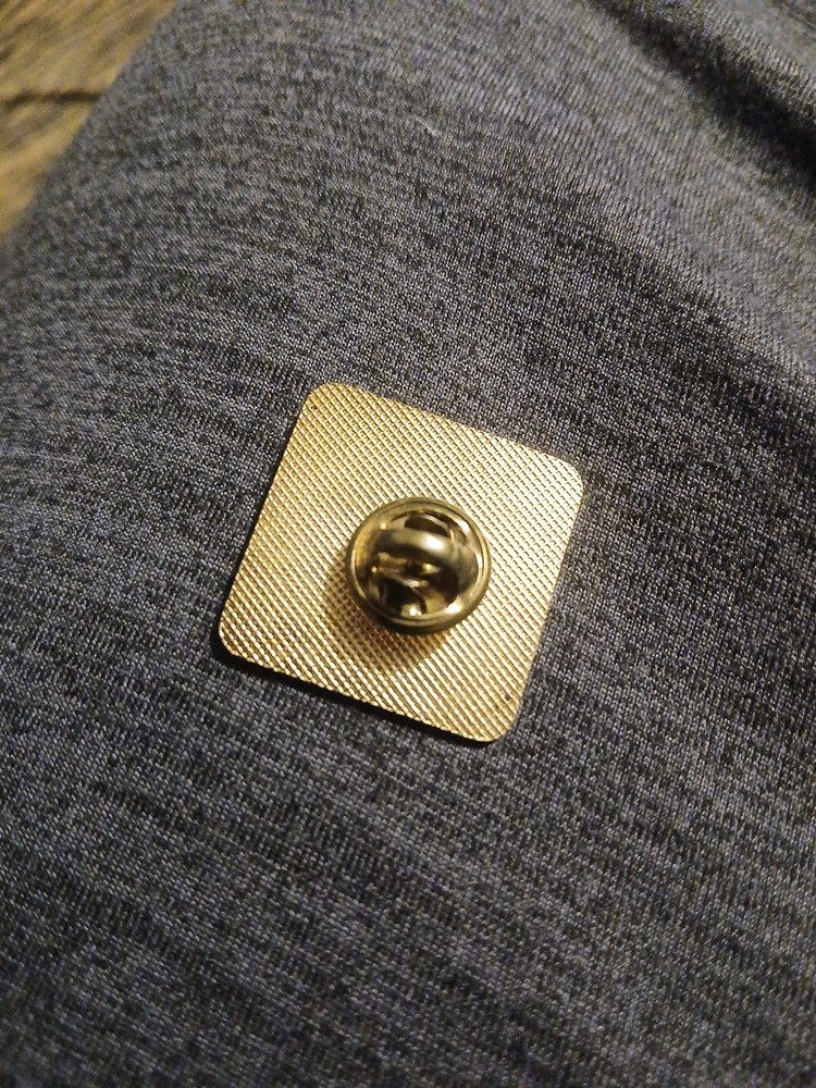 Vintage Tourist Enamel Pin Toad River Lodge Canada