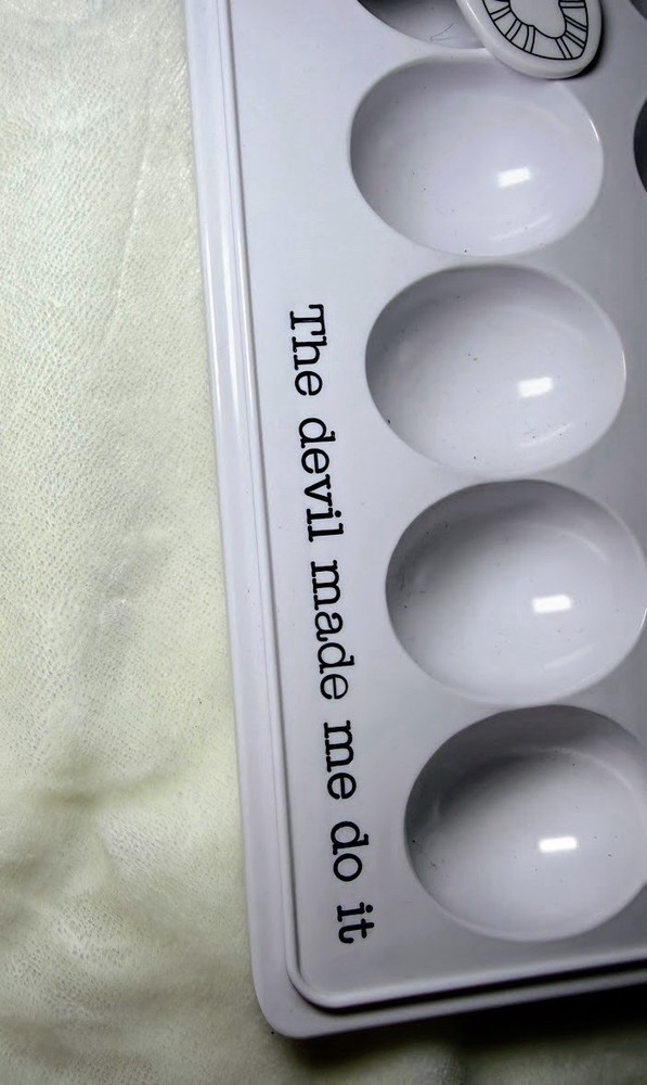 Mud Pie Circa Collection Melamine Devil Egg Serving Tray Devil Made Me Do It H38