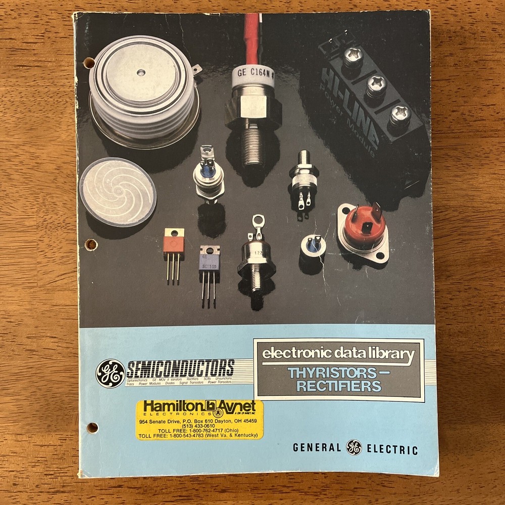 GE General Electric Electronic Data Library Thyristors Rectifiers 1982 Book
