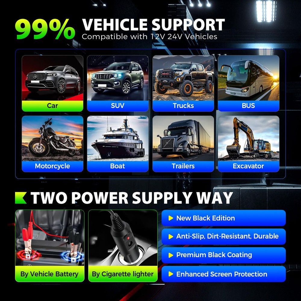 Autel PowerScan PS100 Diagnostic Electrical System 12/24V Circuit Tester Tool