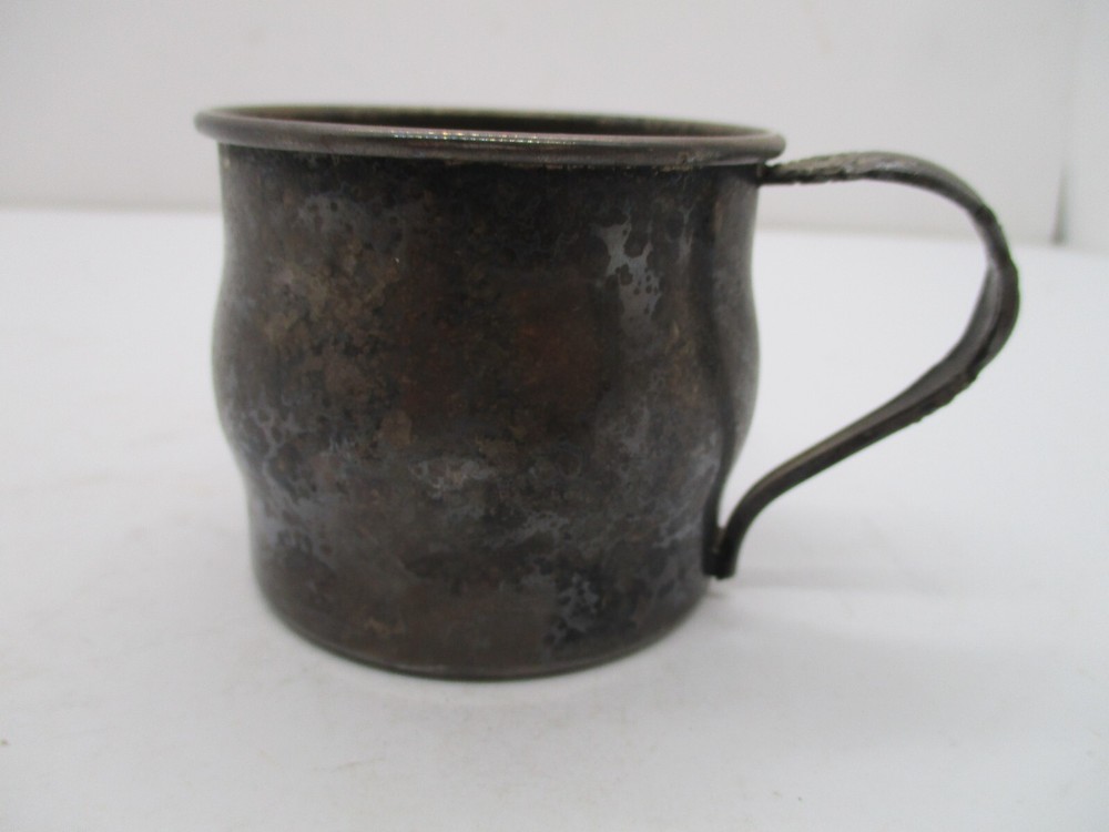 Vintage Oneida Silverplate Baby Cup with Spoon Handle