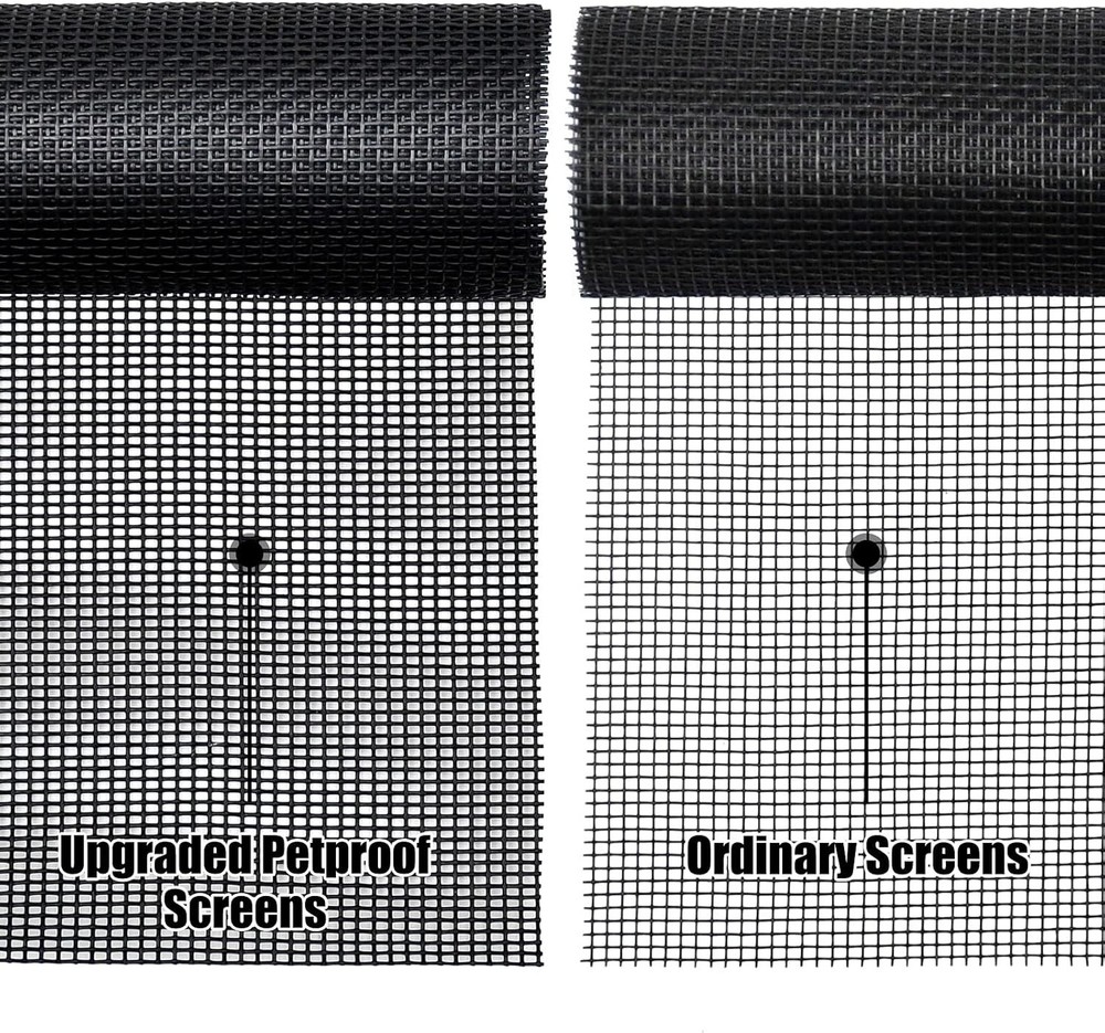 Customizable Pet Screen Replacement 36"x100" - Heavy Duty & Scratch Resistant