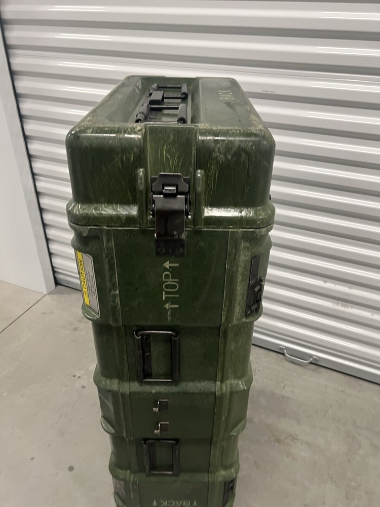 HARDIGG STYLE RACK MOUNT CASE GENERAL DYNAMICS MILITARY ELECTRONICS CRATE 34"-5U