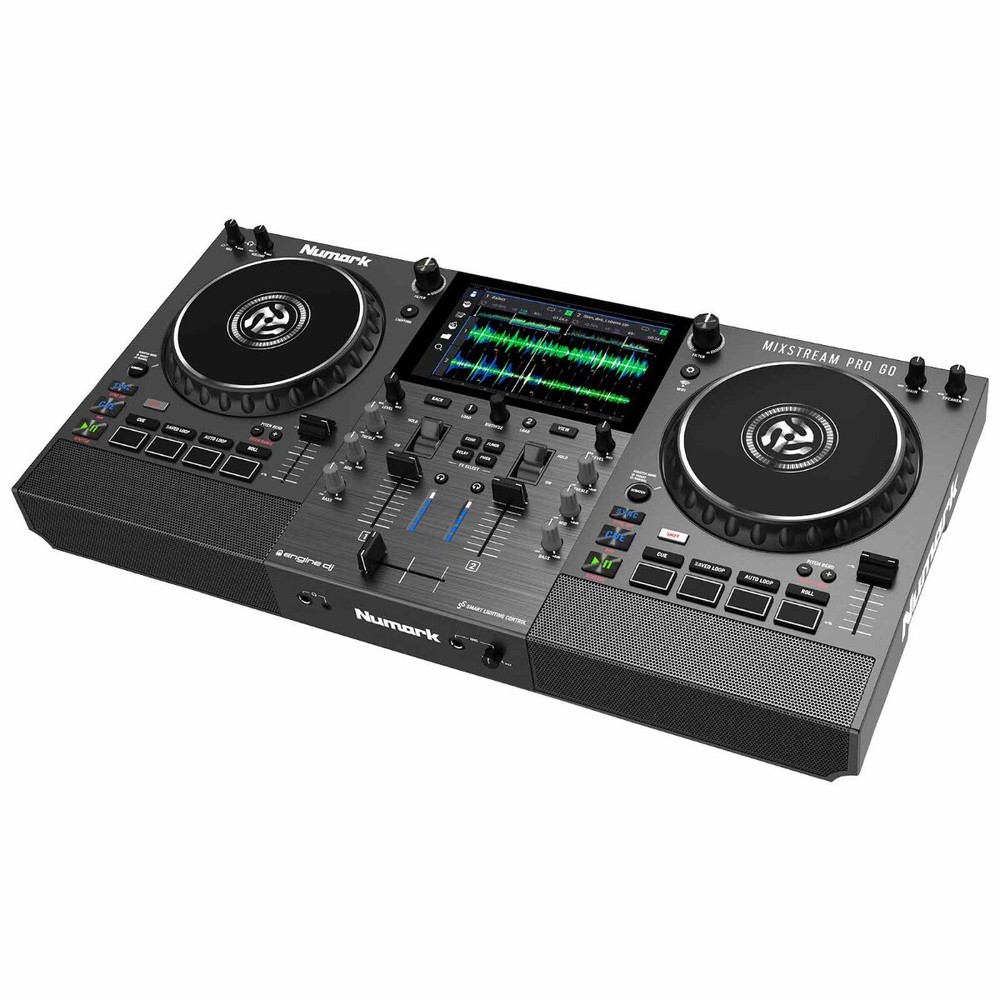 Numark MIXSTREAM PRO GO Battery Powered Streaming DJ Controller w Case