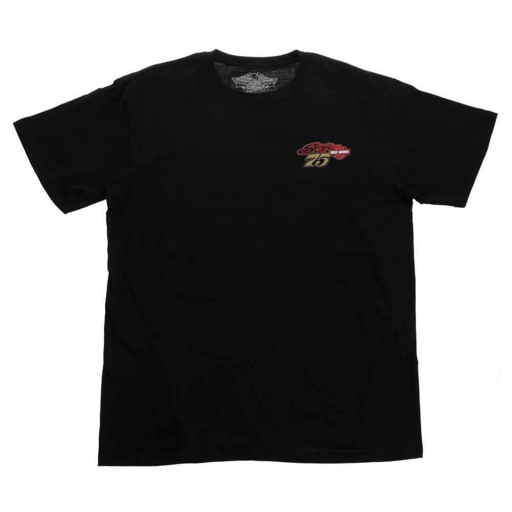 Harley Davidson 75 Years Graphic Tee Large