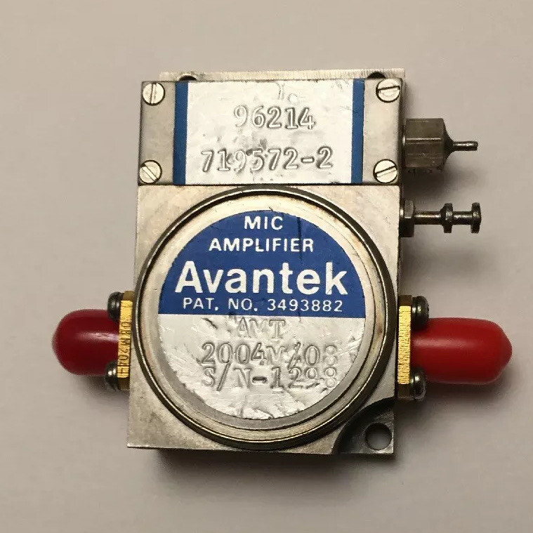 AVANTEK MIC SOLID STATE AMPLIFIER MODEL AMT 2004M/08. MICROWAVE PART.
