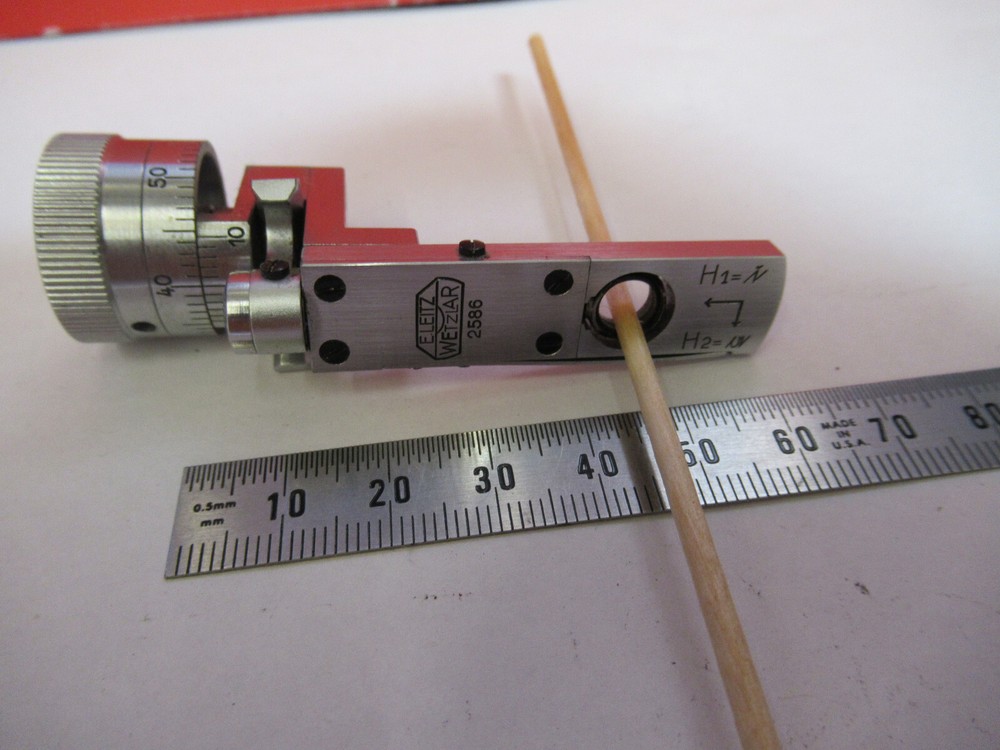 LEITZ GERMANY BEREK COMPENSATOR OPTICS MICROSCOPE PART AS PICTURED S4-B-55