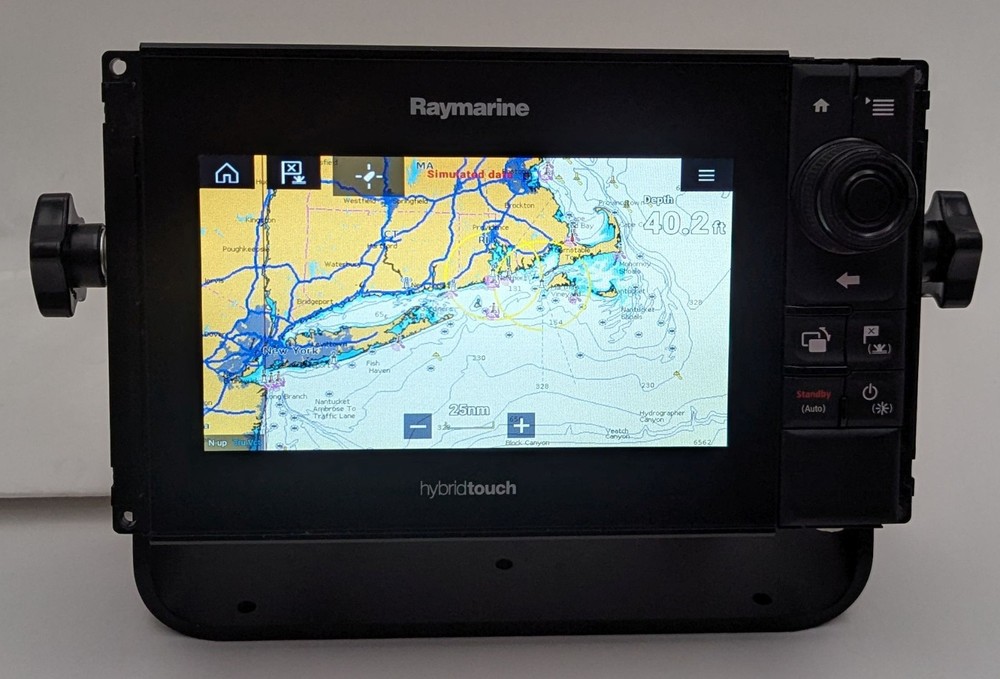 Raymarine HybridTouch eS75 E70263 7" Multifunction Display MFD GPS Chartplotter