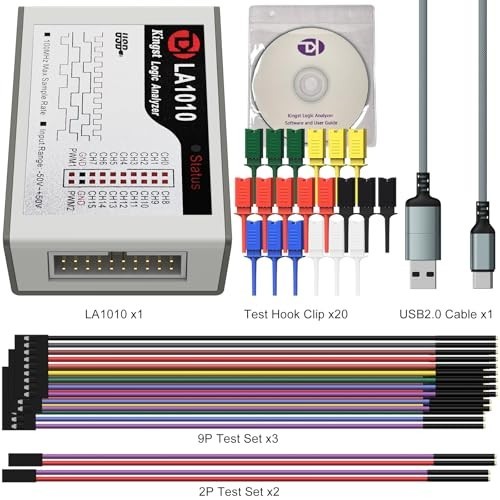 16-Channel USB Logic Analyzer 100MHz, PC Software for Windows, Mac & Linux