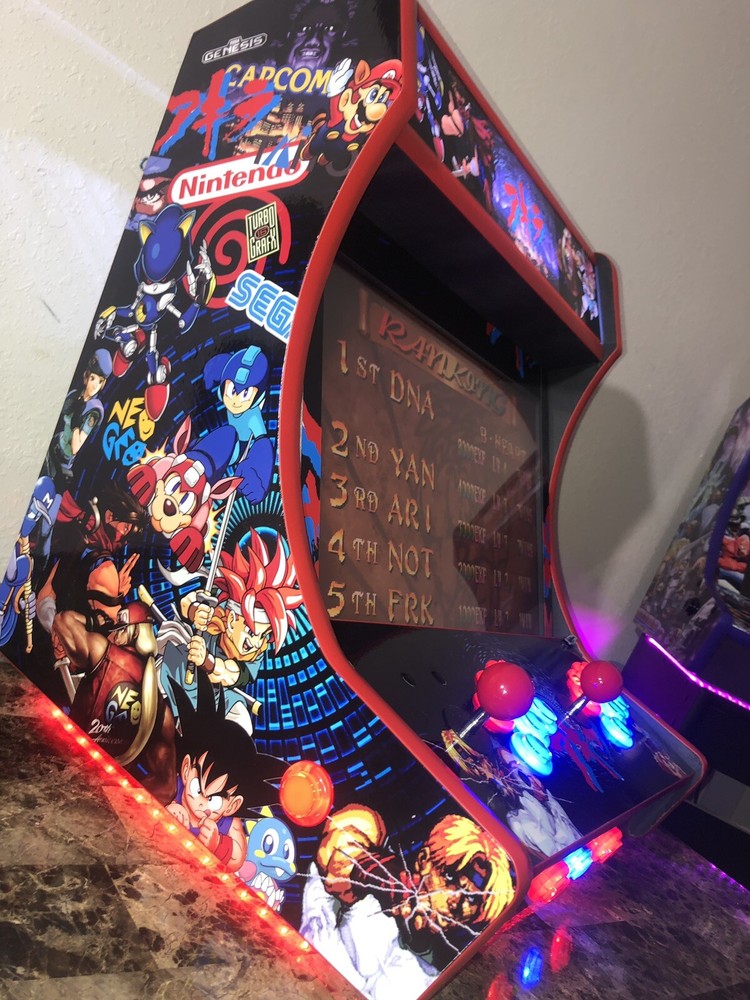 FULLY LOADED Multicade Tabletop Bartop Arcade Cabinet Raspberry pi build