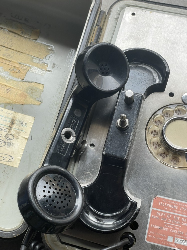 NOS Dynalec Naval Sea Systems Command Dial Telephone Type G Submarine ? Ship ?